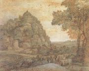 Claude Lorrain View of Delphi with a Procession (mk17) Spain oil painting artist